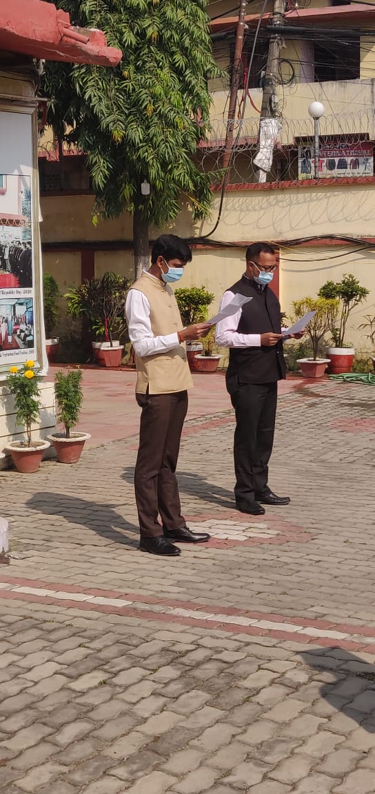 Acting Consul General administered pledge on #Rashtriya Ekta Diwas to officers and officials of CGI Birgunj