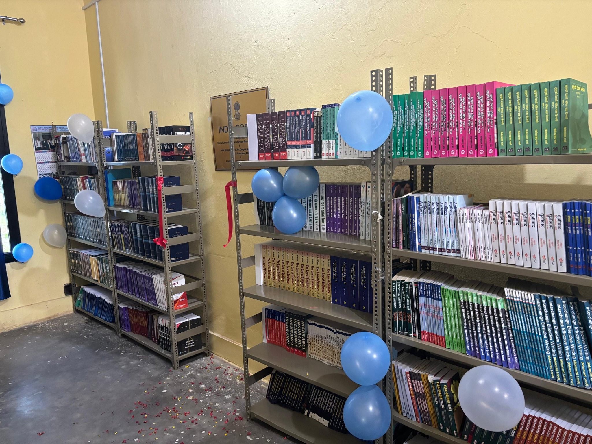 Inauguration of  India Corner at the Madhesh University, Birgunj