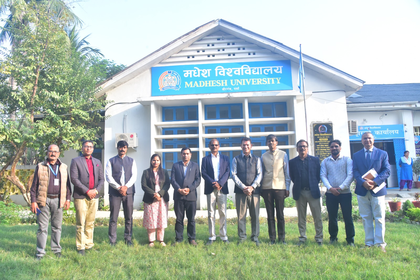 Inauguration of  India Corner at the Madhesh University, Birgunj