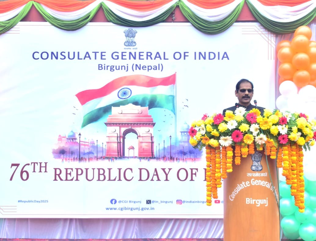 Republic Day celebrations at Consulate General of India, Birgunj (Nepal)