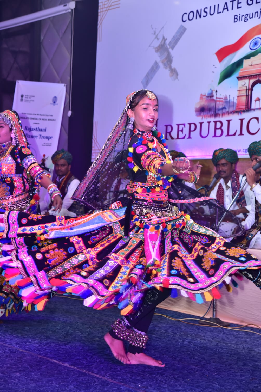 Rajasthani Folk Dance performance by Md. Ilamdin and group at Birgunj on January 27, 2025