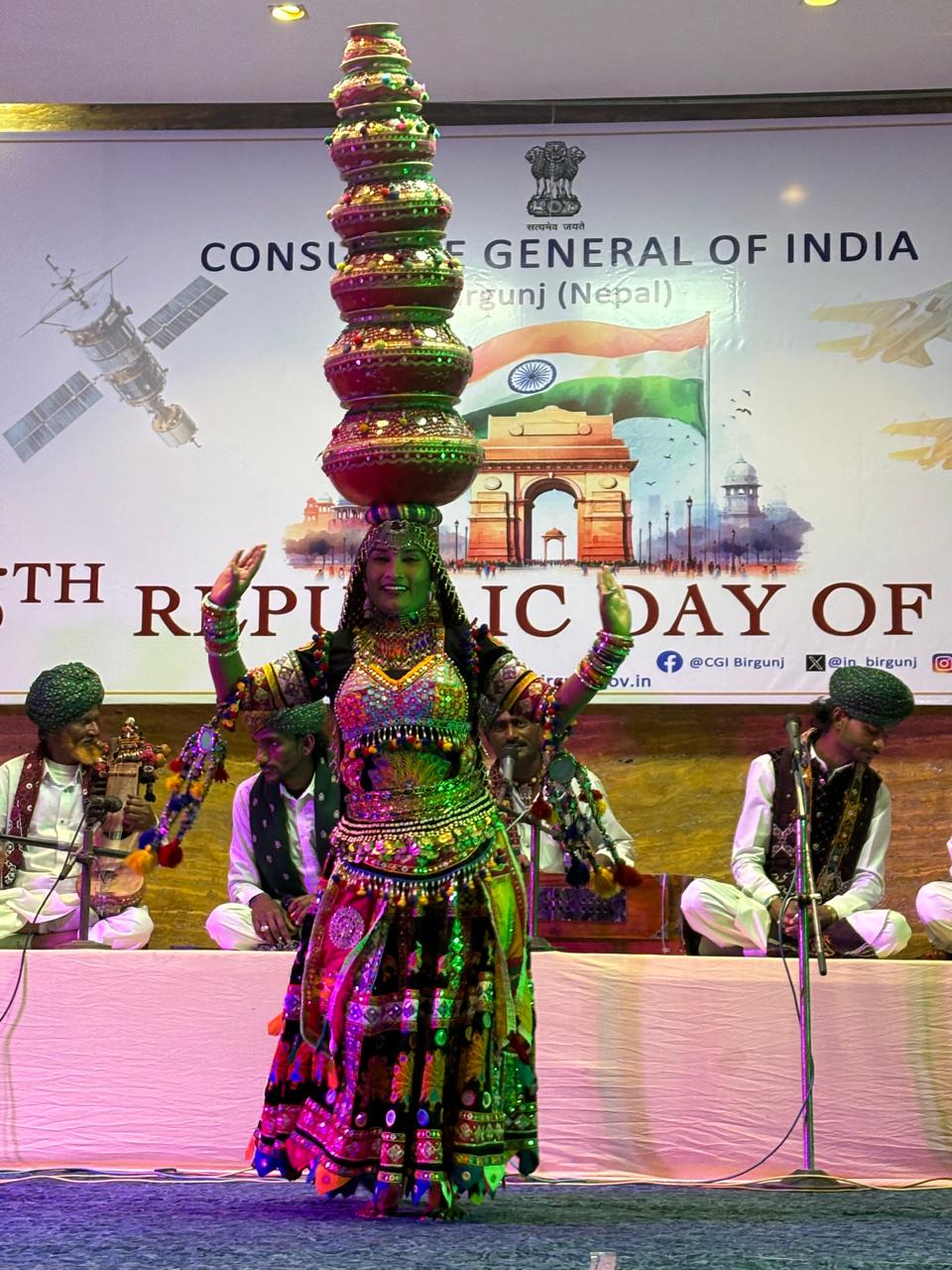 Rajasthani Folk Dance performance by Md. Ilamdin and group at Birgunj on January 27, 2025