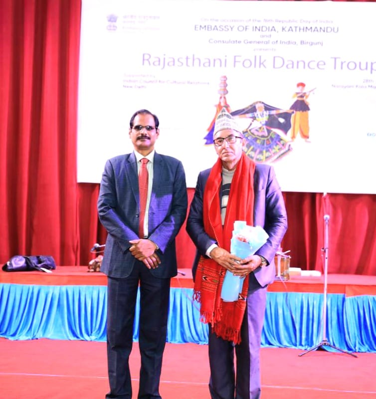 Rajasthani Folk Dance performance by Md. Ilamdin and group at Bharatpur on January 28, 2025