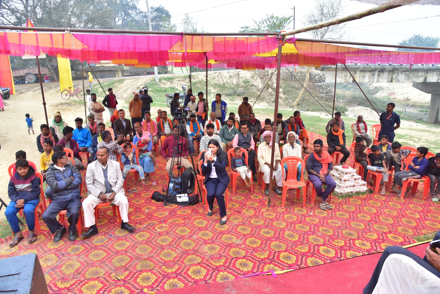 Inauguration of Bridge at Bhaluhi- Bharwaliya-8 over Bangari River in Bara district, reg