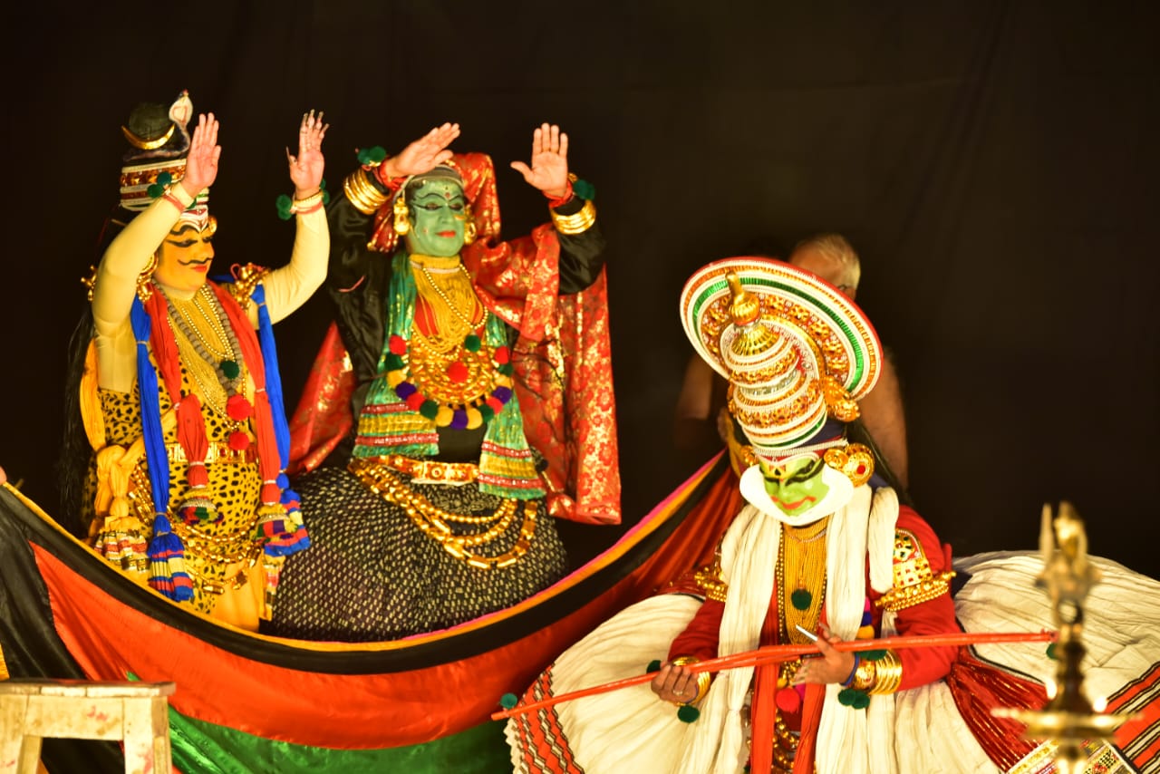 Kathakli Dance performance by Kalamandalam Ramankutty and Group- an ICCR sponsored Troupe at Birgunj