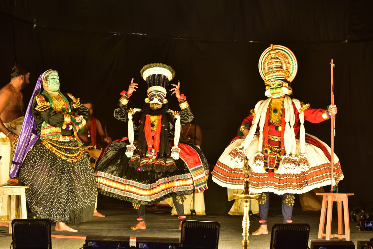 Kathakli Dance performance by Kalamandalam Ramankutty and Group- an ICCR sponsored Troupe at Birgunj