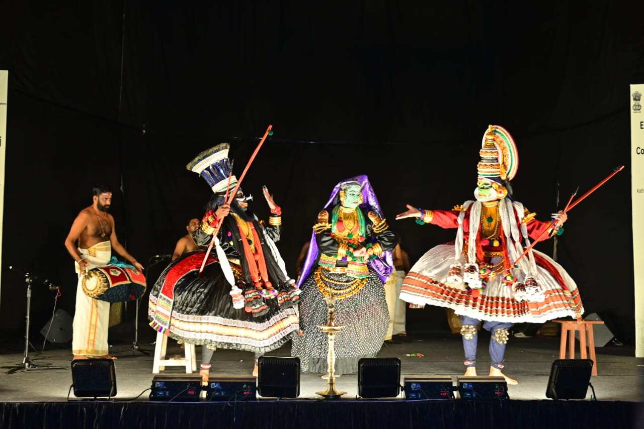 Kathakli Dance performance by Kalamandalam Ramankutty and Group- an ICCR sponsored Troupe at Birgunj